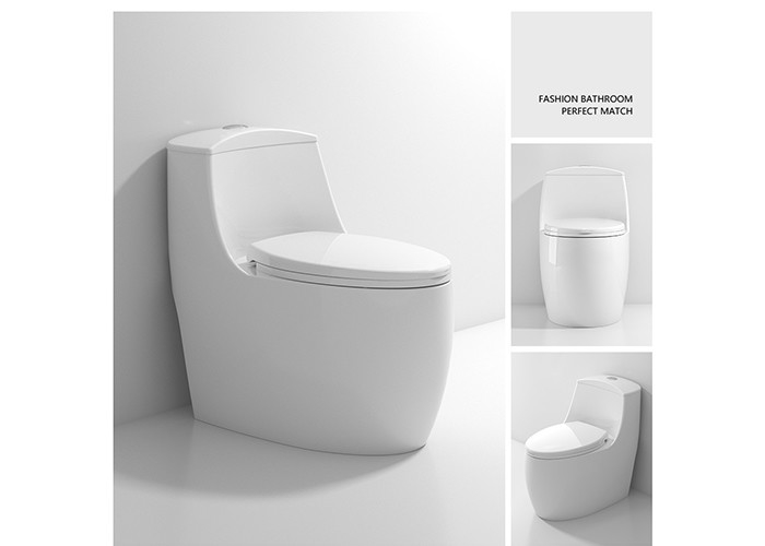 Άσπρα βερνικωμένα ενός κομματιού WC διπλά επίπεδα S υγειονομικά εμπορεύματα κύπελλων τουαλετών παγίδων κεραμικά