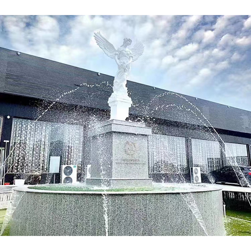 Υπαίθρια διακόσμηση κήπων κυρία Marble Stone Sculpture ζωή - μέγεθος
