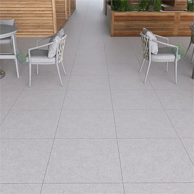 Pavers κήπων μη ολίσθησης 600*600mm τραχύ τελειωμένο μεταλλίνη εξωτερικό πάτωμα πορσελάνης κεραμιδιών