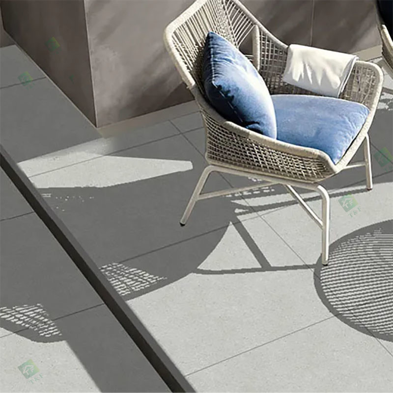 Pavers κήπων μη ολίσθησης 600*600mm τραχύ τελειωμένο μεταλλίνη εξωτερικό πάτωμα πορσελάνης κεραμιδιών