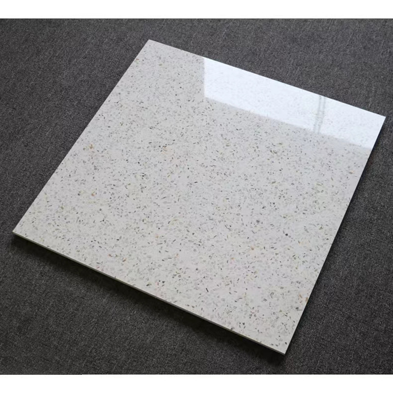 60x60cm Υψηλή λάμψη γυαλισμένα γυαλισμένα κεραμίδια Terrazzo για καθιστικό κουζίνα μπάνιο τοίχωμα πάτωμα