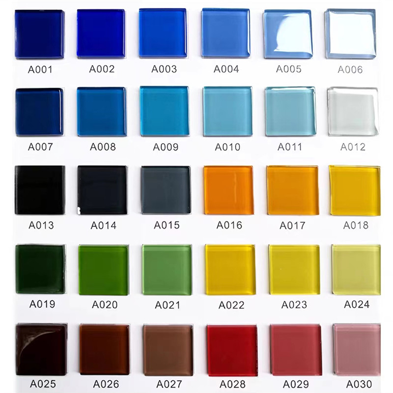 300x300mm Κρυστάλλινο γυαλί Μοζαϊκό τοίχωμα πλακάκια για το μπάνιο πισίνα κουζίνα Backsplash