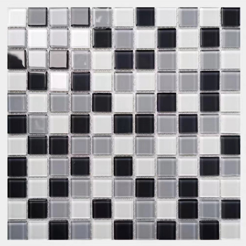 300x300mm Κρυστάλλινο γυαλί Μοζαϊκό τοίχωμα πλακάκια για το μπάνιο πισίνα κουζίνα Backsplash
