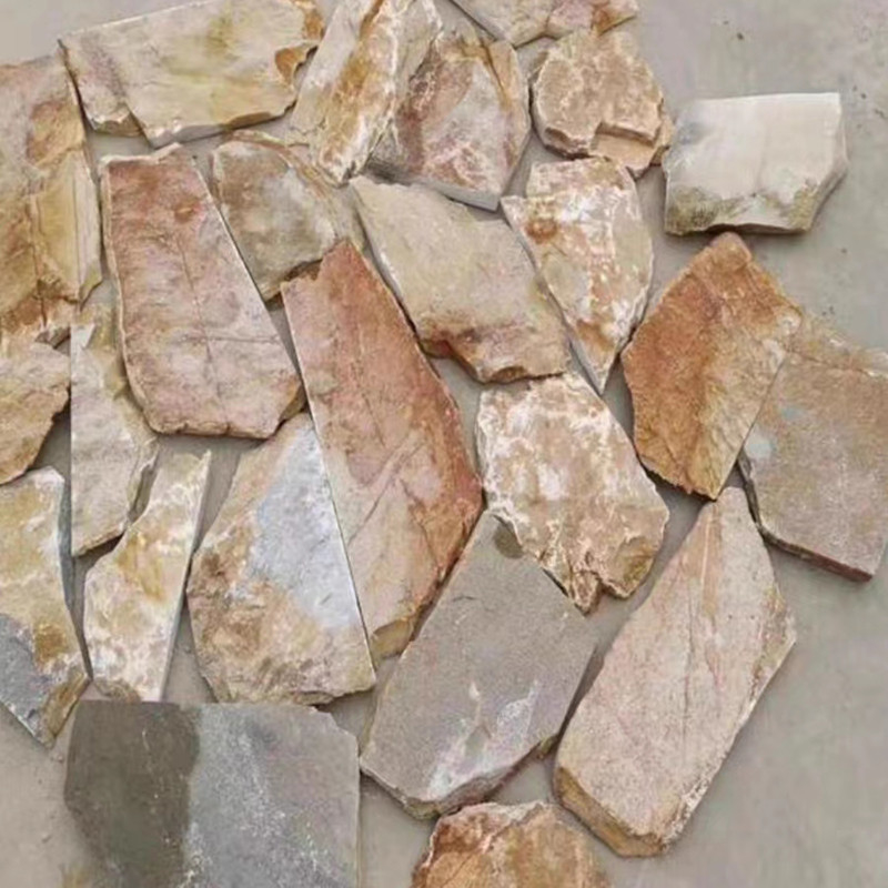 3D φυσικό μαρμάρινο πέτρες τυχαία σκουριασμένη σχιστόλιθο πλέγμα Flagstone εξωτερικό δάπεδο κήπου Pavers τοίχο πλακάκια