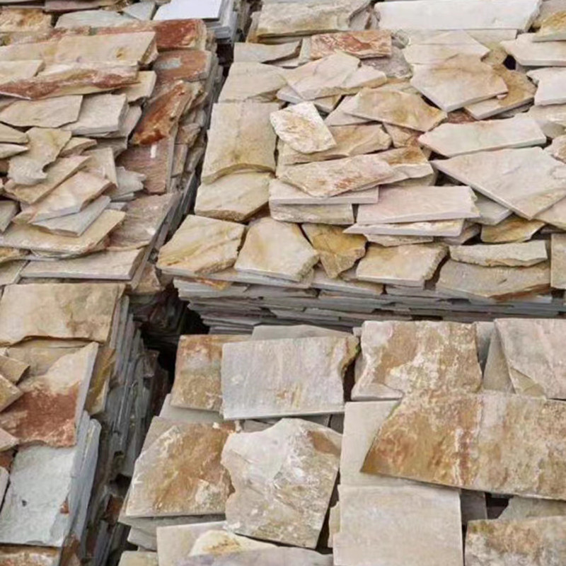 3D φυσικό μαρμάρινο πέτρες τυχαία σκουριασμένη σχιστόλιθο πλέγμα Flagstone εξωτερικό δάπεδο κήπου Pavers τοίχο πλακάκια