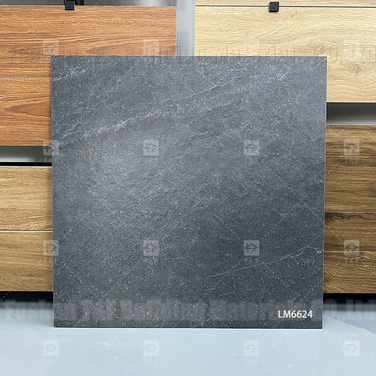 Κεραμικά πλακάκια 60x60mm από γκρι μαρμάρινο για το πάτωμα και το τοίχωμα