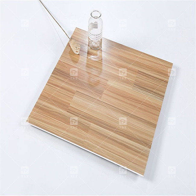 600x600mm Πλήρες Σώμα Ρουστικά Κεραμίδια Γης ξύλινη υφή Μη ολισθητικά Κεραμίδια Πορσελάνης