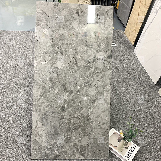 Λούξυ 600x1200mm Πλήρες Σώμα Λάμψη Λευκωμένα Γυαλισμένα Κεραμίδια Για Το δάπεδο Μαρμάρινο Πορσελάνη Κεραμίδια