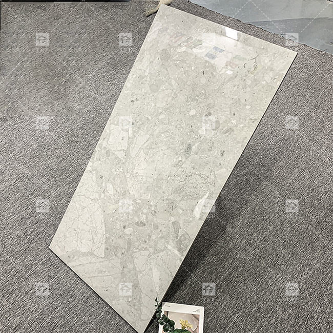 Λούξυ 600x1200mm Πλήρες Σώμα Λάμψη Λευκωμένα Γυαλισμένα Κεραμίδια Για Το δάπεδο Μαρμάρινο Πορσελάνη Κεραμίδια