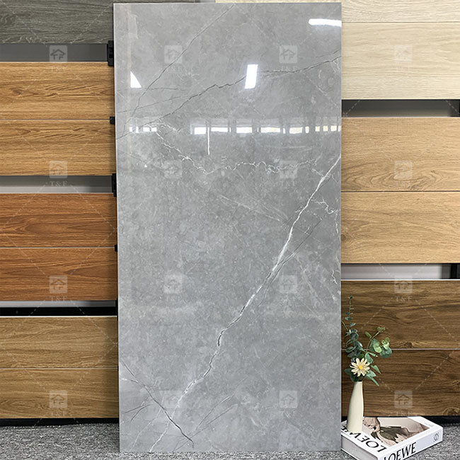 Λούξυ 600x1200mm Πλήρες Σώμα Λάμψη Λευκωμένα Γυαλισμένα Κεραμίδια Για Το δάπεδο Μαρμάρινο Πορσελάνη Κεραμίδια