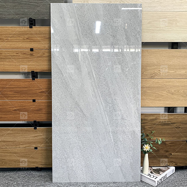 Λούξυ 600x1200mm Πλήρες Σώμα Λάμψη Λευκωμένα Γυαλισμένα Κεραμίδια Για Το δάπεδο Μαρμάρινο Πορσελάνη Κεραμίδια