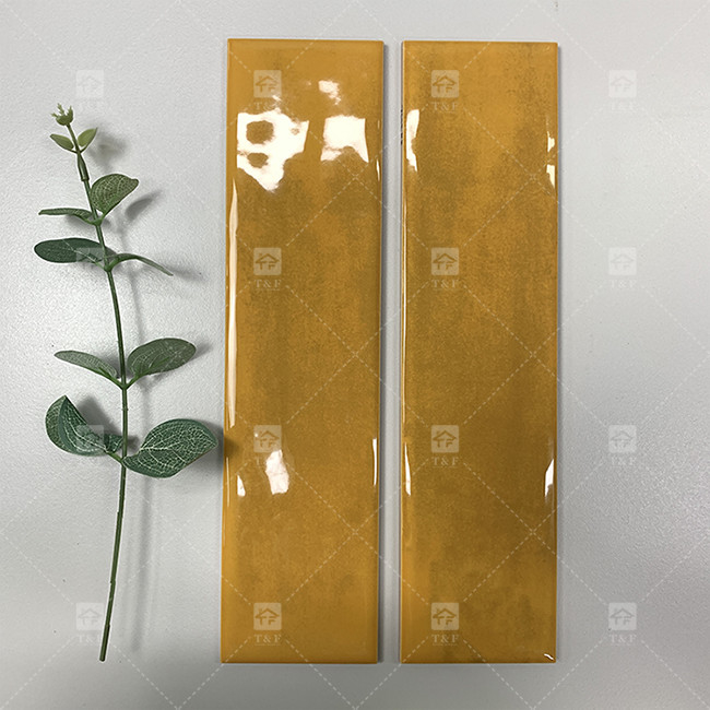 75x300mm κυματιστό γυαλιστερό πορσελάνη πλακάτ μετρό εστιατόριο Backsplash κουζίνα μπάνιο ντους τοίχο πλακάτ